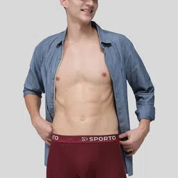 MACHO Men Pack Of 2 Short Outer Elastic Trunks-picture-32