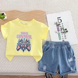 StyleCast x Revolte Unisex Kids Printed T-shirt with Shorts-picture-36