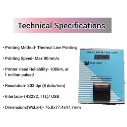 Swaggers 2 inch Receipt Size Thermal Token Dispenser image 4