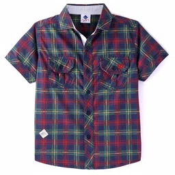 TONYBOY Boys Premium Tartan Checks Opaque Checked Casual Shirt image 1