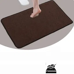 Kuber Industries Maroon & Grey 3 Pieces Microfiber Anti Skid Doormats image 5