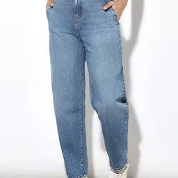 ONLY Women Baggy Slouchy Fit High-Rise Light Fade Stretchable Jeans-picture-15