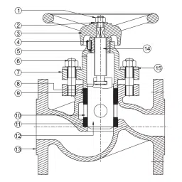 Leader CCS 012 Cast Carbon Steel L Glandless Piston Valve 80 mm PN - 40 image 2