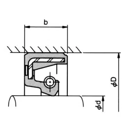 NOK φ130x160 mm SC Type Rubber Oil Seal, SC13016014 image 2