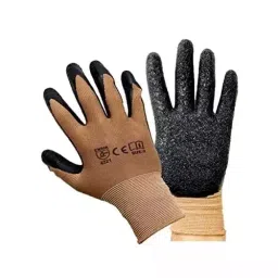 ETS Hand Pro Nylon Cut Resistant Gloves Black and Brown Color, Free Size, ‎CPHG_BRWN-BLK_1 (Pack of 1 Pair)-picture-18