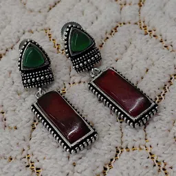 Ak Fashion Geometric Drop Earrings image 2