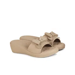 Commander Shoes Women Embellished Open Toe Flats with Bows-picture-19