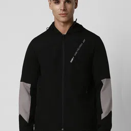 Van Heusen Sport Men Colourblocked Hooded Sporty Jacket-image-46