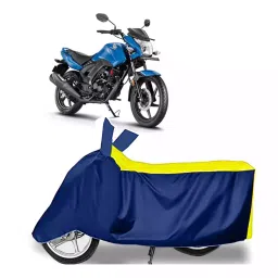 Auto Pearl Bike Cover for Honda CB Unicorn 160 (Yellow & Blue)-picture-32