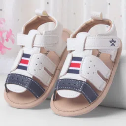 Cute Walk by Babyhug Booties With Velcro Closure - White-picture-36