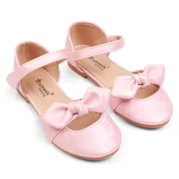 Cute Walk by Babyhug Velcro Closure Ballerina with Bow Applique - Pink-picture-38
