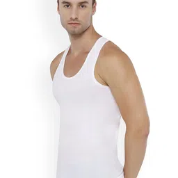 Euro Pack Of 6 Cotton undershirt Vests Euro-Micra-White-RN-6 image 2