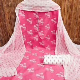 SHADOW & SAINING Floral Printed Unstitched Dress Material image 5