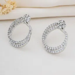 Peprika Women Silver-Plated Brass Studs-image-27