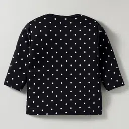 Kidi Wav Pack Of 3 Full Sleeves Striped & Polka Dots Printed Tees - Multi Colour image 5