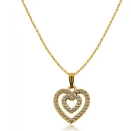 Utkarsh Gold-Plated Heart Shaped Pendants with Chains image 4