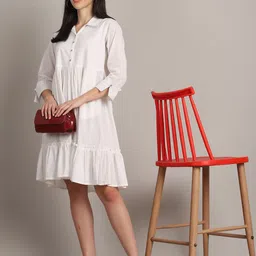 Merira Pure Cotton Fit & Flared Ethnic Dresses image 5