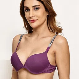Quttos Bra Half Coverage Underwired Lightly Padded image 2