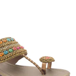 WALK N STYLE COLLECTION Women Embellished Open Toe Flats image 5