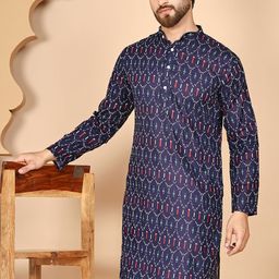 Anouk Rustic Men Geometric Printed Kurta-picture-46