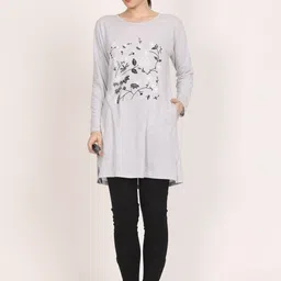 DDASPRATION Women Floral 2 Printed Pockets T-shirt image 5