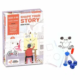 Chalk and Chuckles Shape Your Story Drawing & Storytelling Game - Multicolour-picture-16