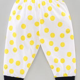 Ollypop Full Length Lounge And Track Pant Dotted Print - Yellow-picture-35
