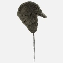 wedze KID’S PLUSH HAT HAT - KHAKI image 3