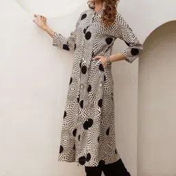 KALINI Women Self Design Straight Kurta Set image 3