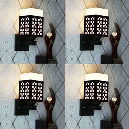 Gojeeva Brown Wood Square Wall Lamps-picture-36