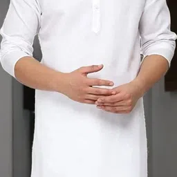 KRUDHA Men Thread Work Kurta image 3