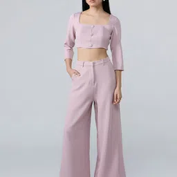 20Dresses Square Neck Top With Trousers-image-3