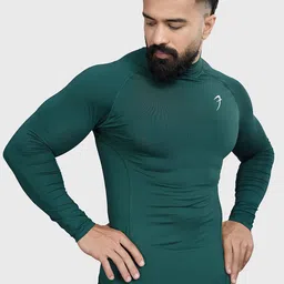 FUAARK Men High Neck Stretchex Compression Fit T-shirt-picture-13