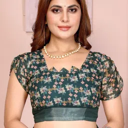 Moda Rapido Floral Chanderi Saree image 4