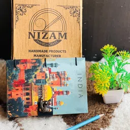 nizam handiicraft Beautifully designed diary Notebook With Lock Clasp A5 Diary Unruled A5 Diary 100 200 Pages image 3