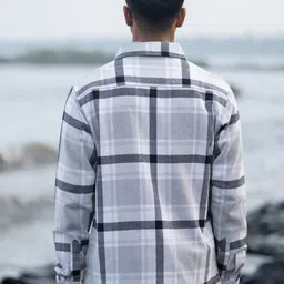 Powerlook Men Tartan Checks Checked Casual Shirt image 5