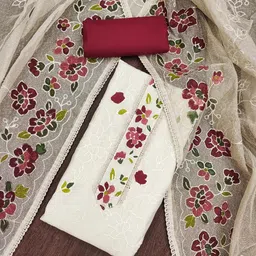 MANVAA Embellished Unstitched Dress Material-picture-22