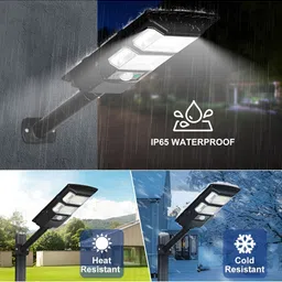 XERGY Black 50W Solar LED Street Light image 3
