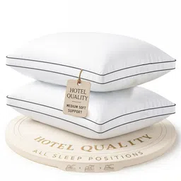 LANE LINEN White Set of 2 Polyester Sleep Pillow-picture-16