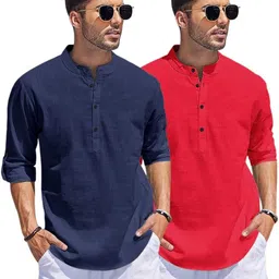 Bellstone Men Multi Cotton Solid Casual Shirts-image-55