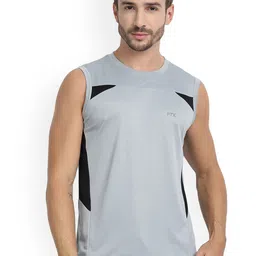 FTX Pack Of 3 Colourblocked Round Neck Gym Vests image 5