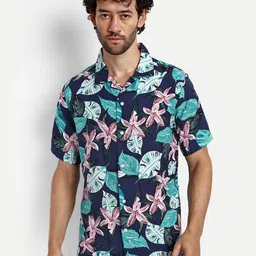 SZN Floral Printed Spread Collar Shirt-picture-12