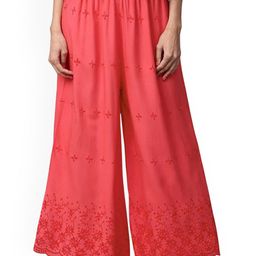 SRISARAS Women Printed Regular Fit Mid-Rise Trousers-picture-20