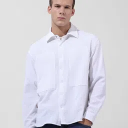 The Indian Garage Co Textured Relaxed Fit Casual Shirt image 3