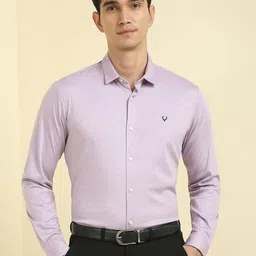 Allen Solly Slim Fit Micro Ditsy Printed Full Sleeves Pure Cotton Formal Shirt-image-39