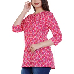 CORSICA Geometric Print Cotton Top-picture-13
