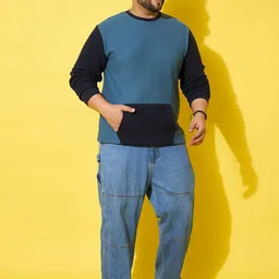 bigbanana Men Colourblocked Sweatshirt image 2