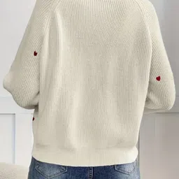 StyleCast Women Printed Cashmere Cardigan image 5