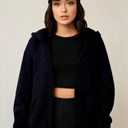 Parona Women Fleece Lightweight Open Front Jacket image 2