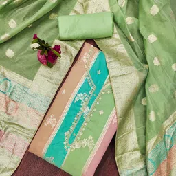 MANVAA Embellished Unstitched Dress Material-picture-40